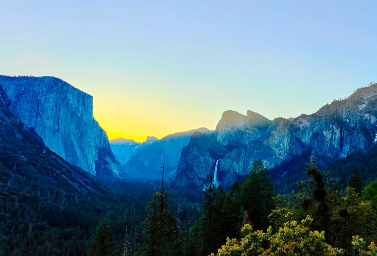 Zonsondergang Yosemite 2